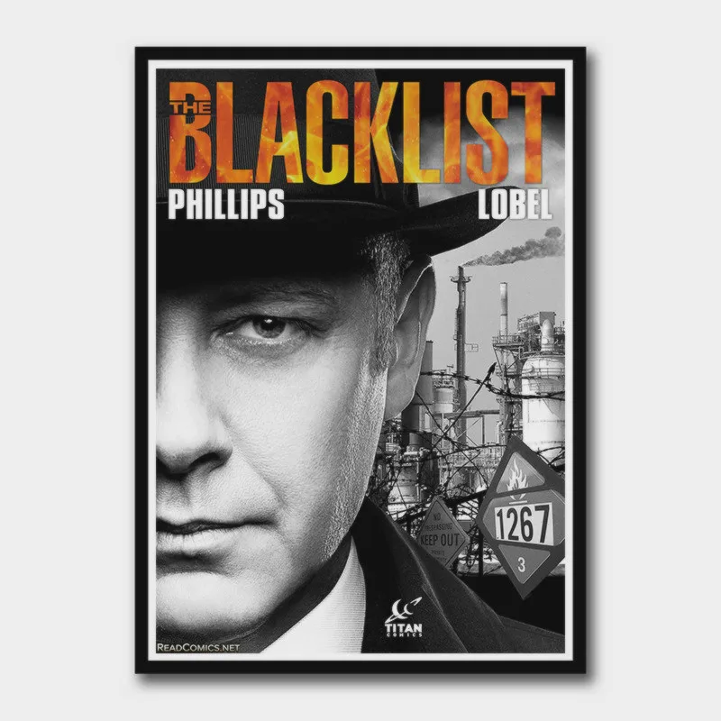 The Blacklist White Coated Paper Posters High Definition Wall Stickers Home Decoration for Livingroom Bedroom Home Frameless