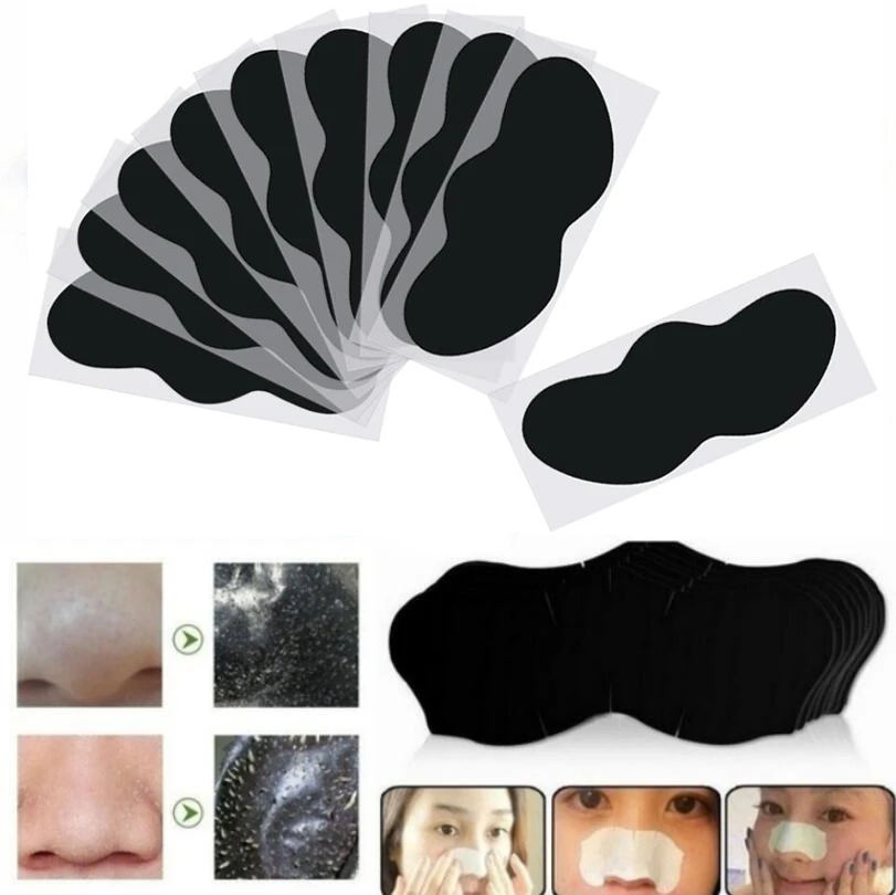 10 20 50Pcs Neus Comedondrukker Mask Pore Cleaner Acne Behandeling Masker Deep Neus Pore Cleasing Strips Zwarte Kop remover Tool