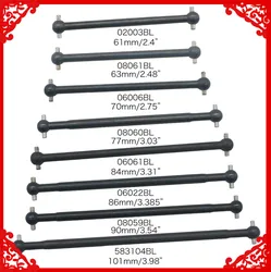 2pcs/set Steel Metal RC Car Drive Shaft Dogbone Overall Length 61mm 63mm 70mm 77mm 84mm 87mm 89.5mm 100mm hsp Wltoy Redcat