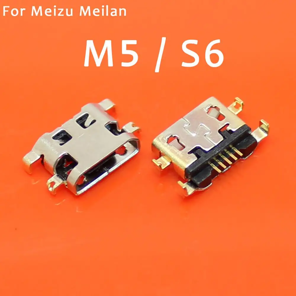 JCD 1PCS Micro USB Jack Socket  Plug For Meizu 6T S6 M1 M2 M3 M3S M5 M5S M6 Note U10 U20 E E2 E3 Max X Charging Port Connector