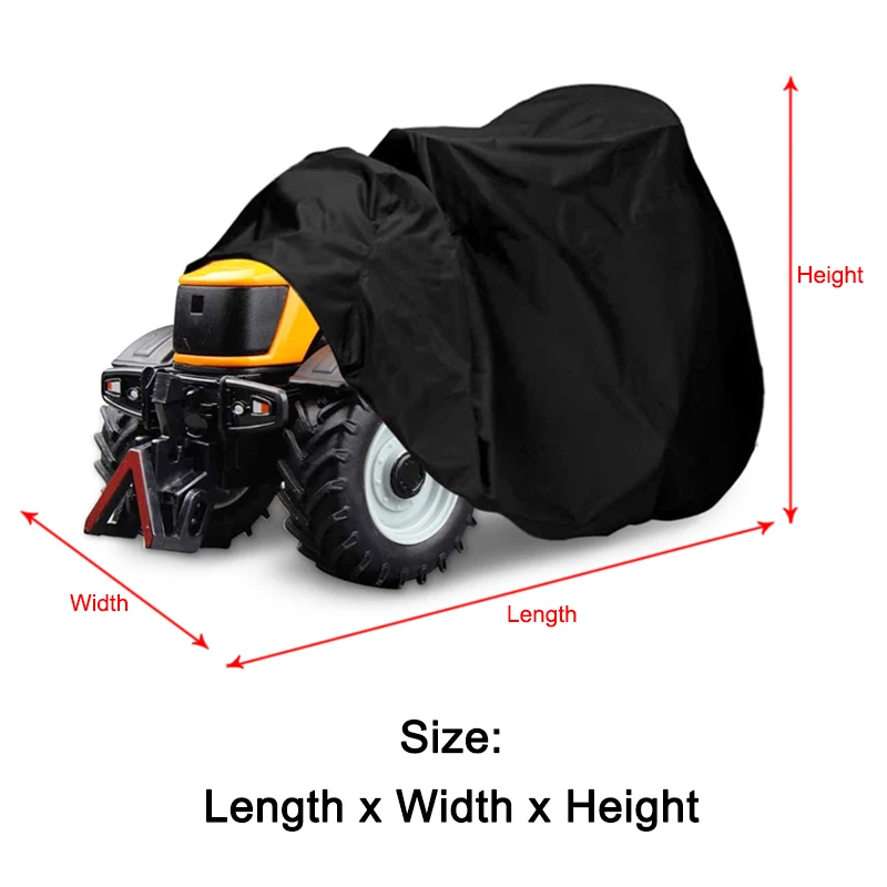 All-Purpose 10 Size Lawn Tractor Mower Machine Dust Covers Garden Outdoor Rain Sun Protective Waterproof 210D Oxford Cloth