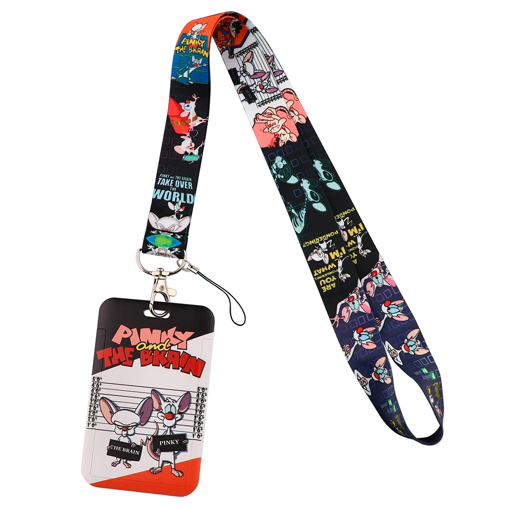 

Flyingbee X2394 Cartoon Adventure Of Two Mice Personality ID Card Holder Bus Card Holder Staff Card DIY Lanyard For Keys Phone