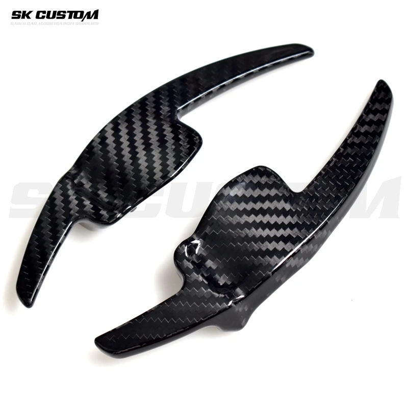 For Volkswagen Tiguan Golf 6 MK5 Jetta GTI R20 R36 CC Scirocco POLO Passat B6 B7 Carbon Fiber Steering Wheel Paddle Shifter