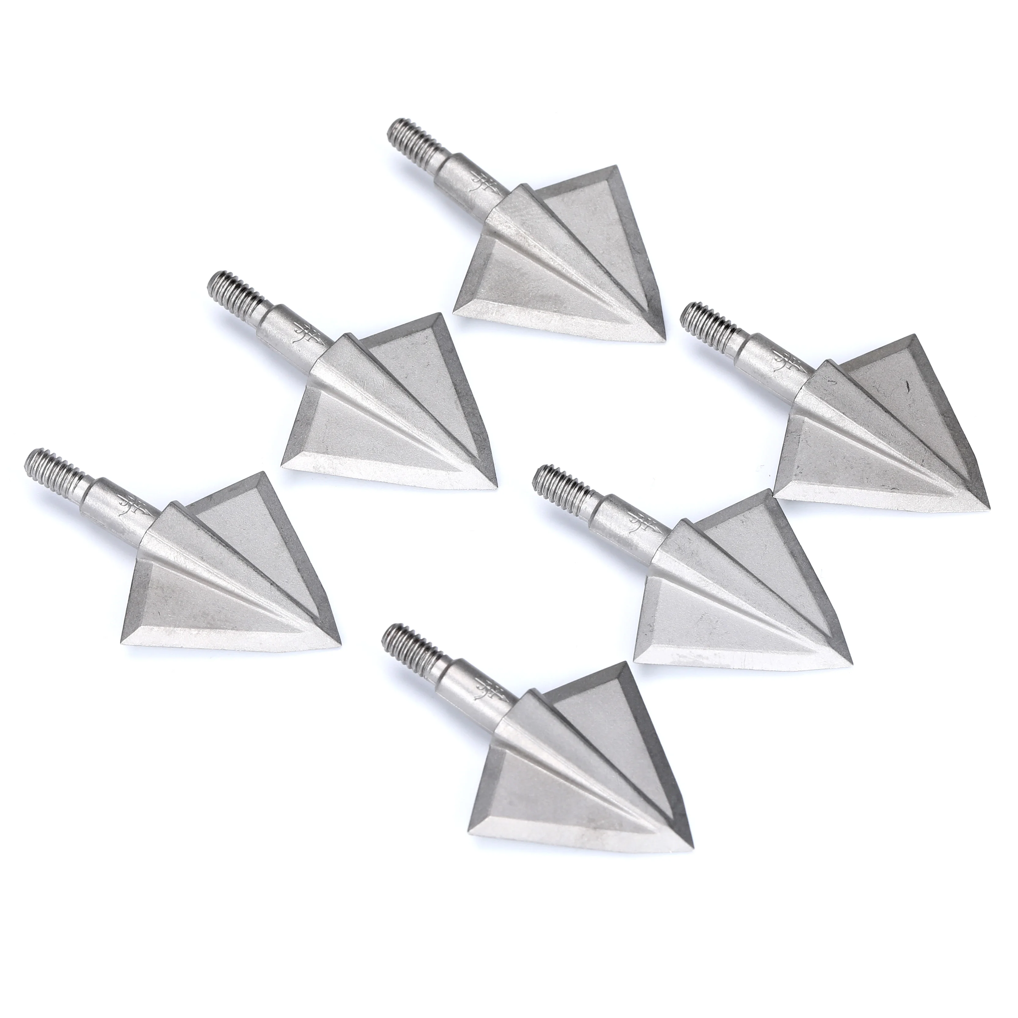 3/6/12pcs 125/150grain Fixed 2 Blades Broadhead 17-4PH Arrowhead Solid Wide Head ForArchery Outdoor Hunting Accessories