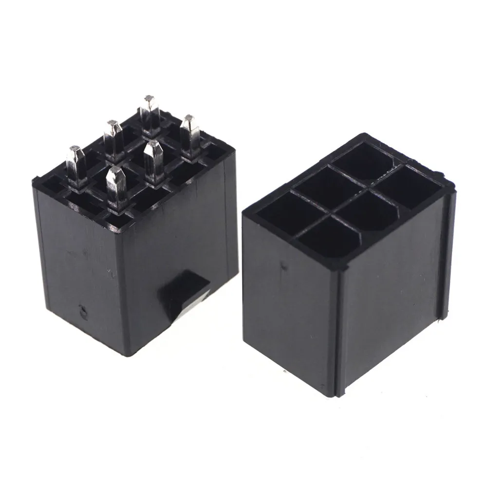 10 Pcs 4.2 MM 6 Pin Header Male 0.165\