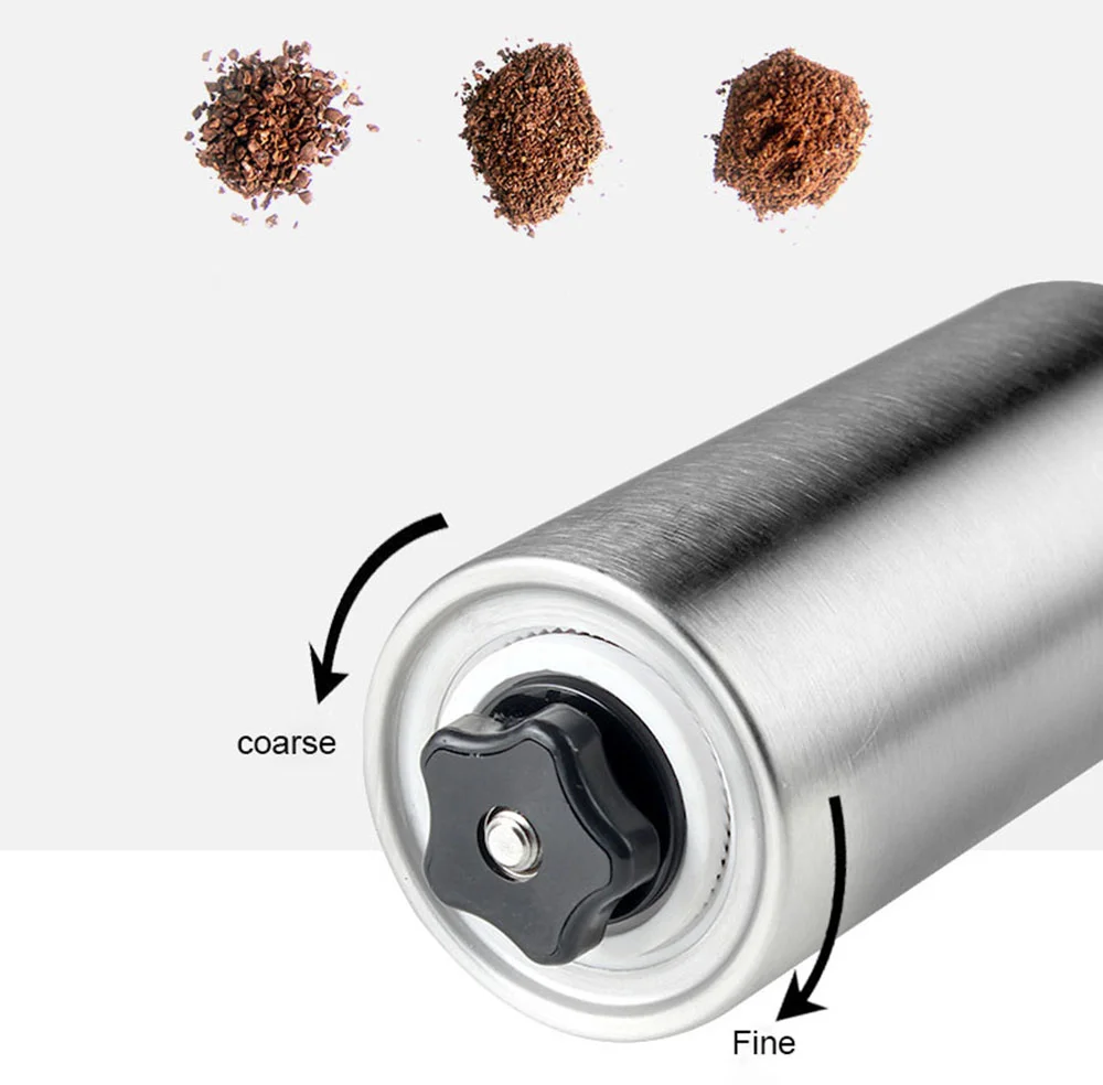 iCafilas Portable French Pressed Coffee Grinder Coffee Tea Bottle Outdoor Travel Camping Bottle for Car Hand Press Maker 350ML