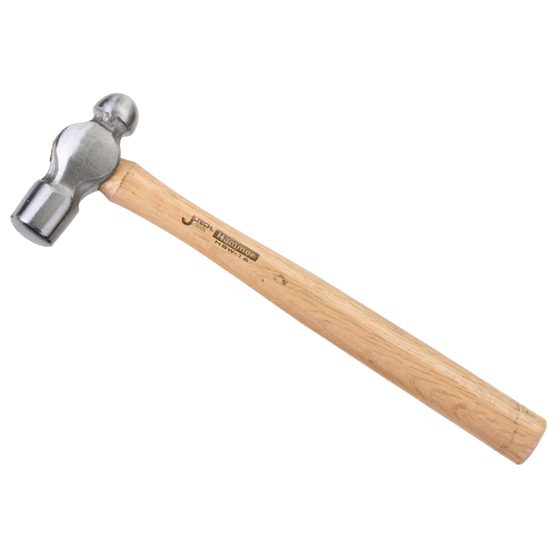 Carbon Steel Round Hammer Ball Pein Nipple Hammer Household Hammer  Wood Handle Nail Striking Tool 0.5P 0.75P 1P 1.5P 2P 2.5P 3P