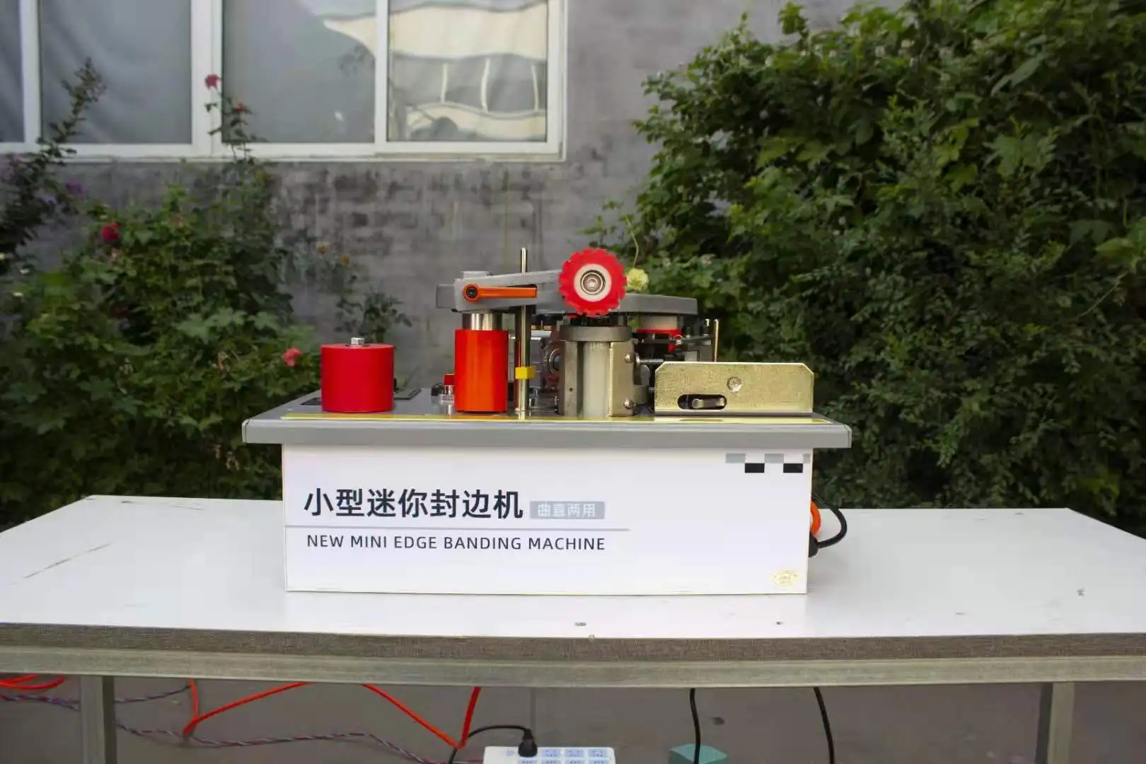 

Woodworking portable edge banding machine home improvement mini 1200W can be used with saw table