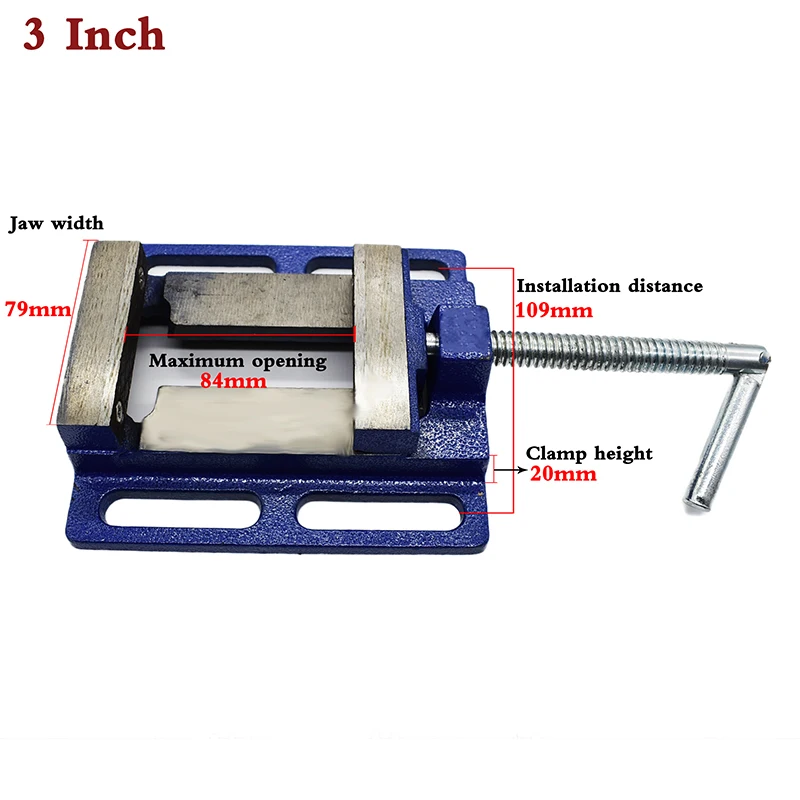 Working Table Drill Milling Machine Stent Parallel Jaw Vice Drill Press Vise Multifunctional Worktable Adjust