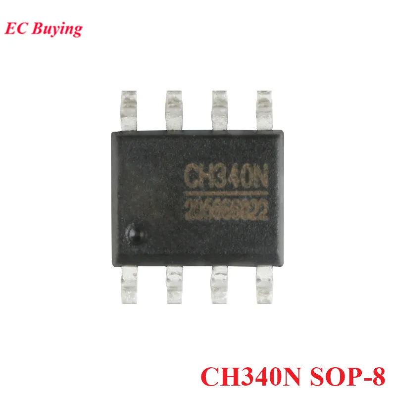 10Pcs/1pc CH340 CH340T CH340G CH340C CH340N CH340B CH340E CH340K CH340S WCH 340EB36 SMD USB to Serial UART Interface Chip IC
