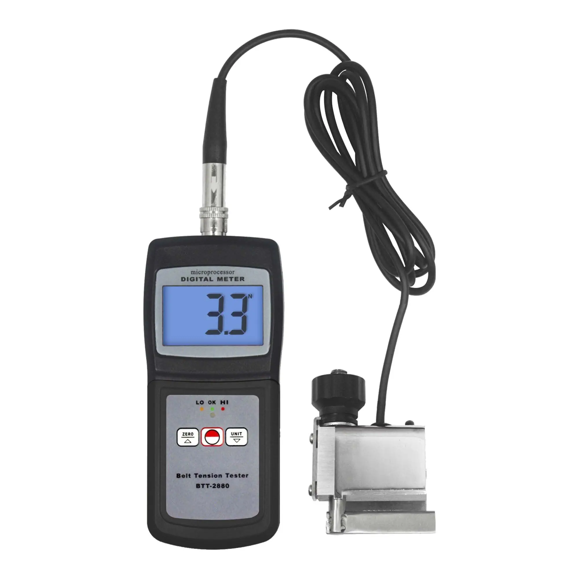 Digital Belt Tension Tester BTT-2880 Portable Tension Meter Measurement Range 0~750N (Newtons)