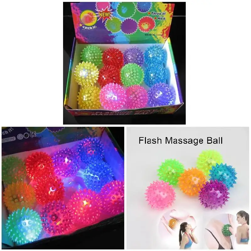 Bolas de rebote alto con luz intermitente para niños, juguete sensorial de erizo, envío gratis