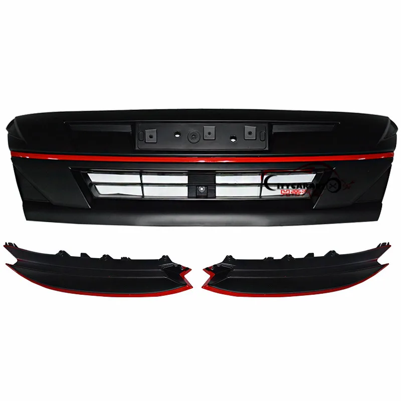 MODIFIED FRONT RACING GRILL GRILLS ABS LAMPS COVER BUMPER MASK TRIMS COVERS FIT FOR ISUZU D-MAX DMAX 2016-2019 ABS GRILLE