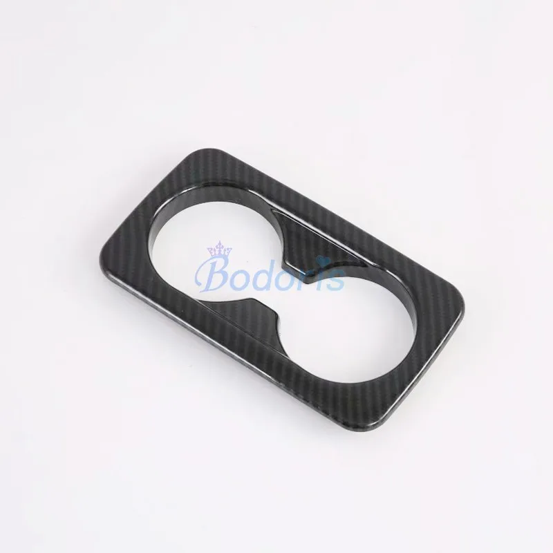 

For KIA SELTOS 2019 2020 Carbon Fiber Interior Rear Seat Cup Button Holder Cover Trim Protector Panel Car-styling Accessories