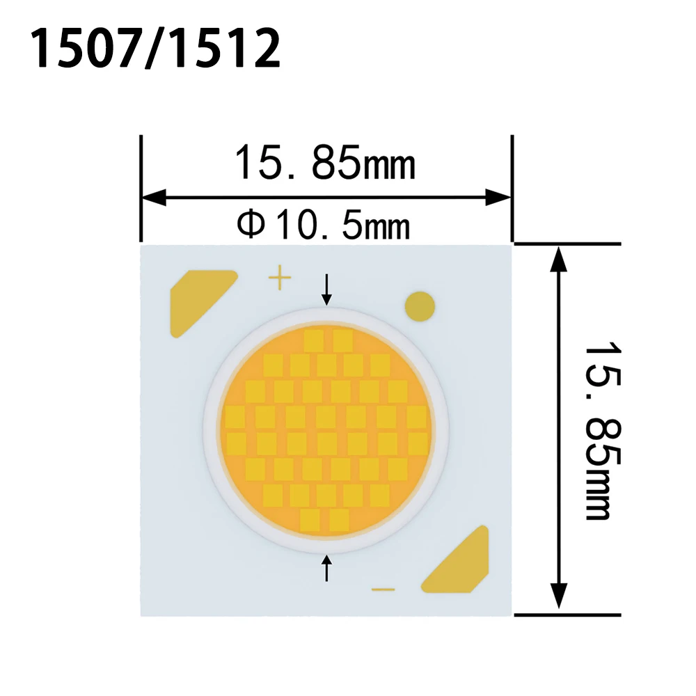 Imagem -03 - Chip Led 1304 1507 1512 1820 1816 Contas de Lâmpada Cob 3w 5w 7w 10w 12w 20w 32w Alto Brilho para Holofote Cri 92-95 10 Peças Lote