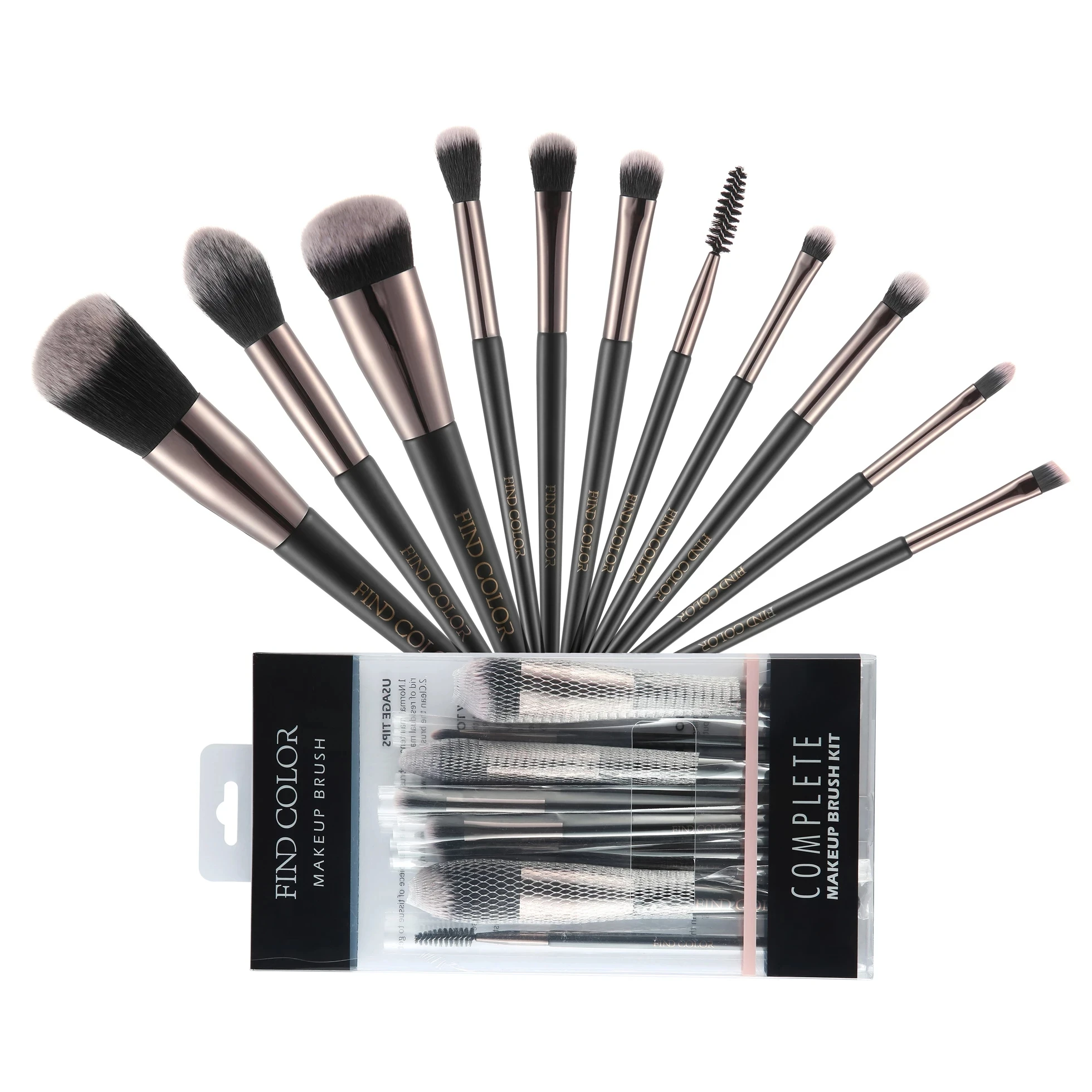 

Professional Makeup Brushes Set Powder Eyeshadow Eyeliner Contour Brush Blusher Highlighter Concealer Make up Tool