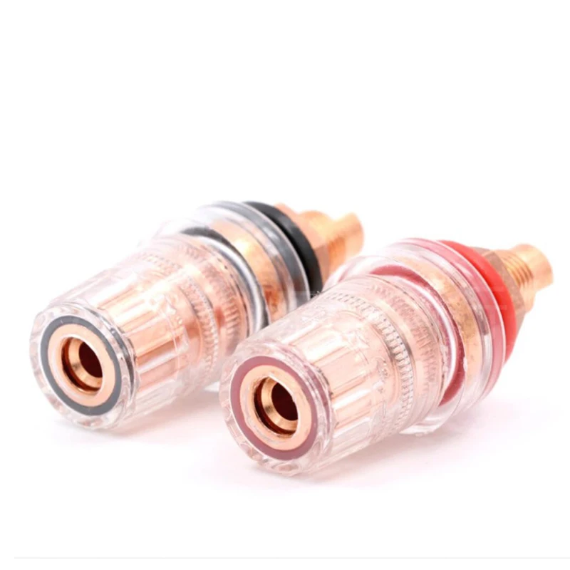 CMC-858-S-CU-R pure copper 99.998% AMP CD player DVD VCD Binding post speaker connectors