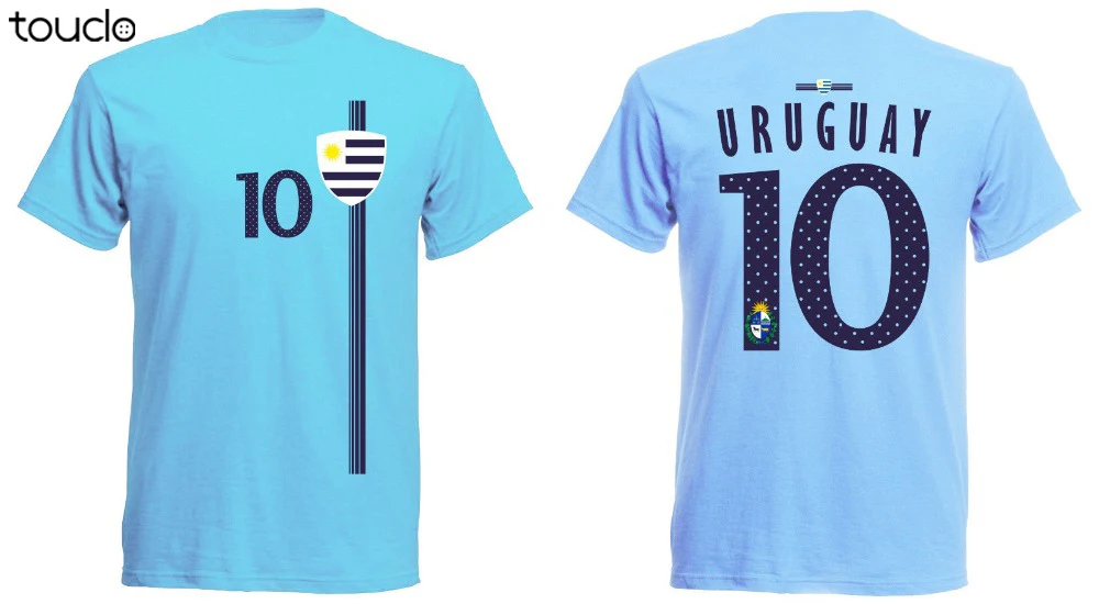 Uruguay T-Shirt 2019 Jersey Nummber 10 Men'S Footballer Legend Soccer Men O-Neck Casual Print T Shirt Business