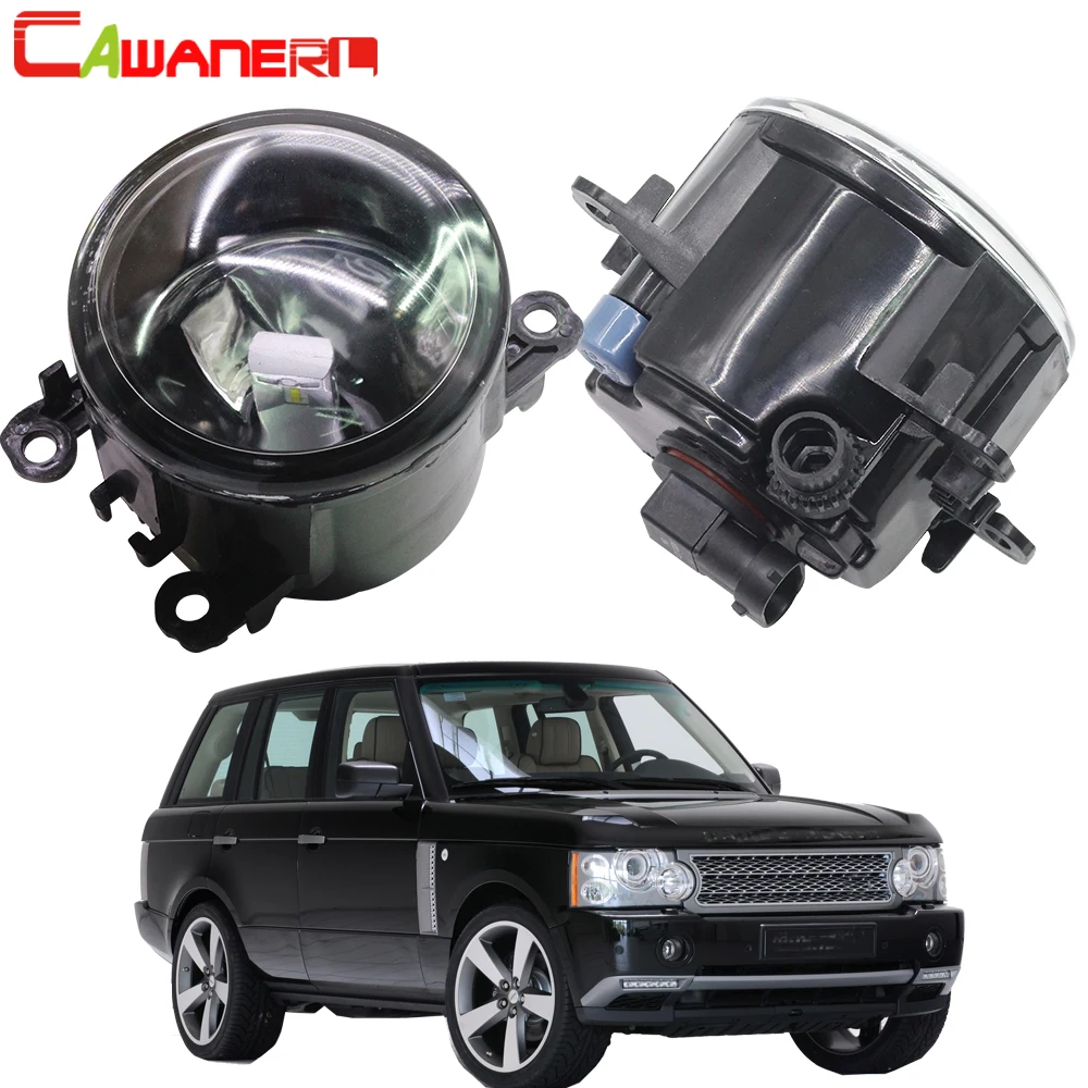 Cawanerl For Land Rover Range Rover III SUV (LM) 2009 2010 2011 2012 Car Fog Light Lampshade + H11 LED / Halogen Bulb DRL 12V