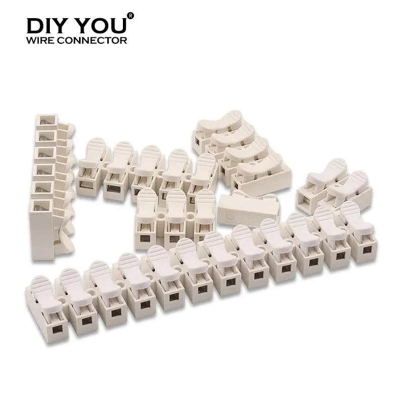 10/30/50/100PCS Home Led Light Quick Wire Connectors 1/2/3/4/5/6/12 position Push-in Cable Electrical Connectors Terminals Block