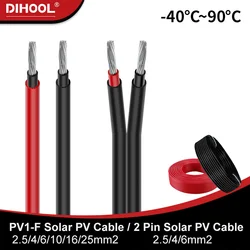 Solar Panel Wire - Solar Extension Cable, Tinned Copper Wire PV Wire for RV Solar Panels Boat Marine Automotive Home Outdoor