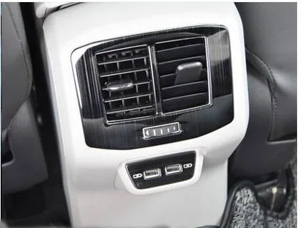 FOR 2018-2025 VW T-ROC TROC Armrest  Rear Air Outlet Vent Cover Sticker Trim Interior Decoration Matte