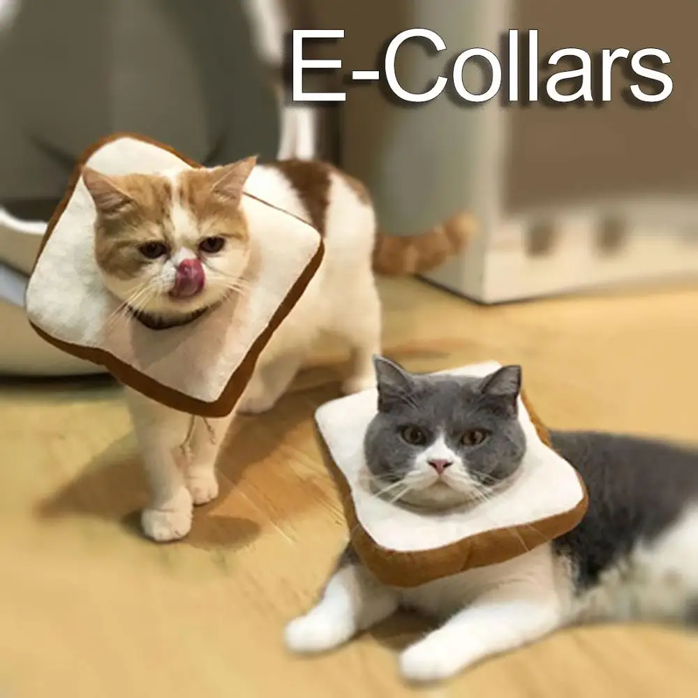 

Prevent Hinder Pet Dog Cat in Bread Cervical Collar Injured Wound Training Infection Lick Grab E-collars Recovery Sleeve