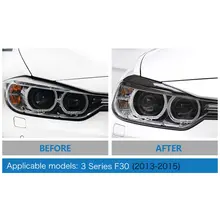 Carbon Fiber Headlight Eyelids for BMW F30 #6