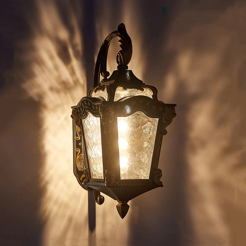 Retro Outdoor Wall Light Exterior Sconce Night Lighting for Villa Garden Doorway Patio Vintage Porch Lamp E27 Waterproof
