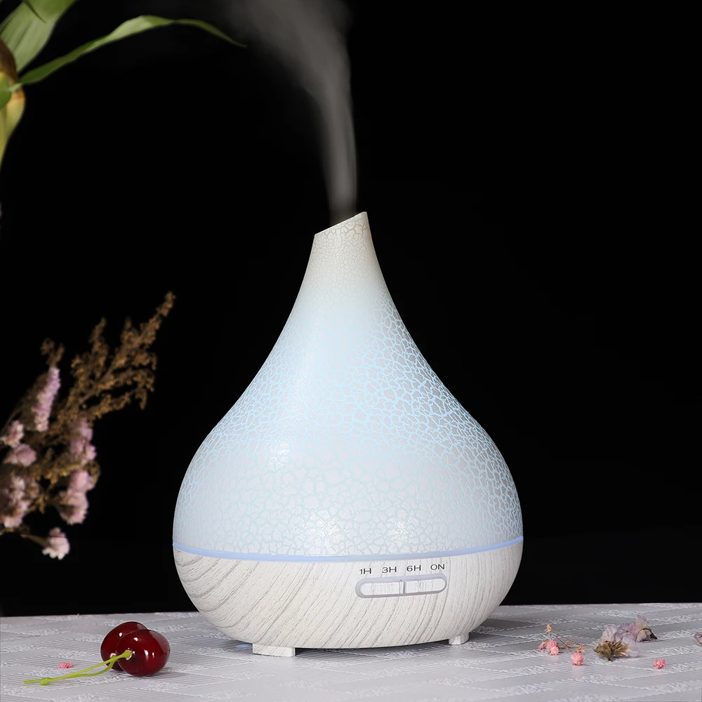 400ML Ultrasonic Air Humidifier Aroma Essential Oil Diffuser Wood Aromatherapy Remote Control humidificador air vaporizer