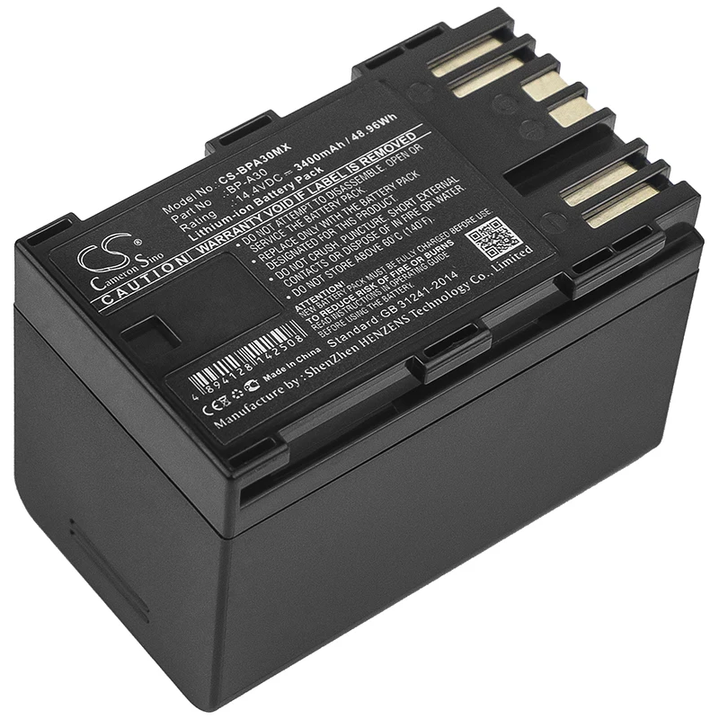 Cameron Sino 3400 mAh Pin cho MÁY CANON CA-CP200L EOS C200 EOS C200 PL EOS C200B EOS C300 Mark II EOS c300 Mark II PL XF705 BP-A30