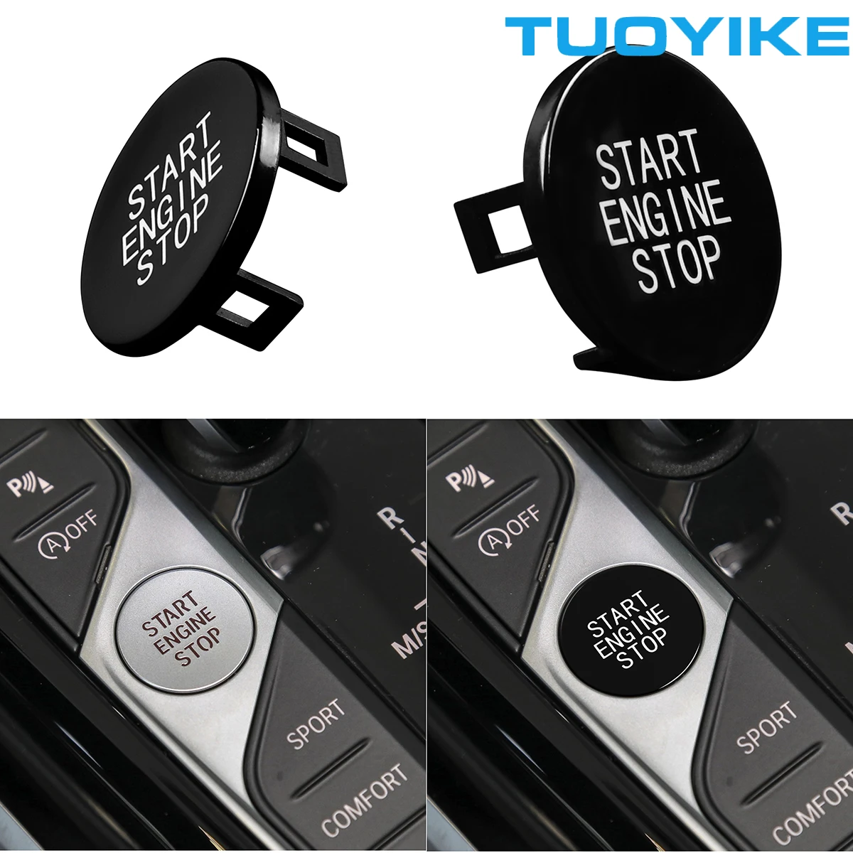 

Car Black Start Engine Stop Switch Ignition Button Replacement Trim For BMW G20 X5 G05 X6 G06 X7 G07 G14 G15 G16 Z4 G29 F40 F44