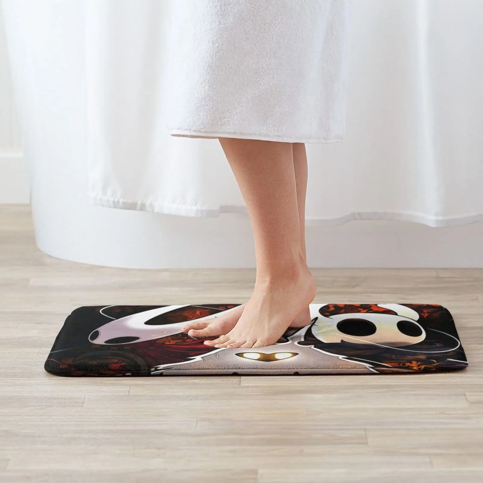 True End Mat Rug Carpet Anti-Slip Floor Mats Bedroom Hollow Knight Bleach Gentleman Hole Demon Indie Gamer Videogames Ichigo