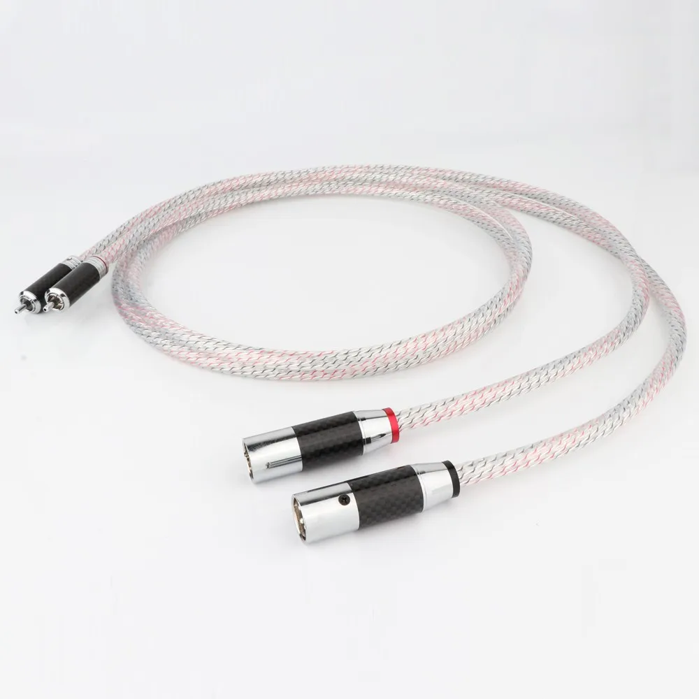 NORDOST Valhalla hifi RCA TO XLR Male Female Amplifier CD Audio interconnection Cable With Carbon Fiber Plug