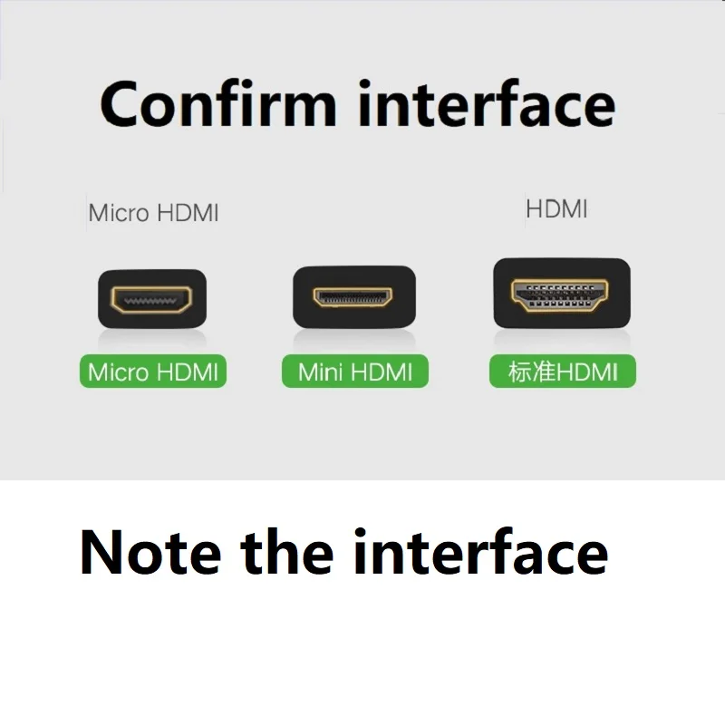 Kabel HD mikro 3D 4K X 2K pria, adaptor antarmuka kompatibel HDMI berlapis emas Premium tinggi untuk ponsel Tablet TV garis adaptor kamera