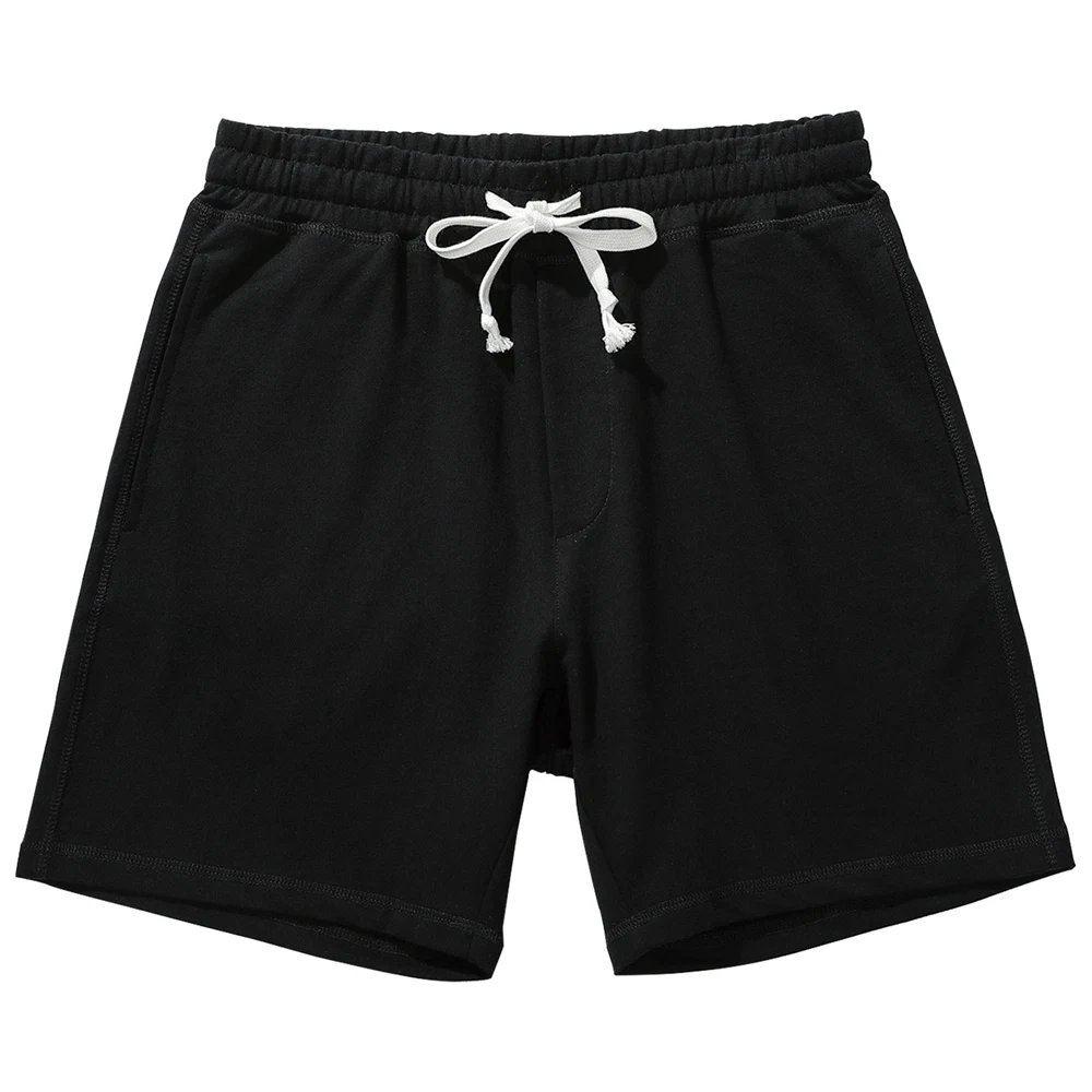 Akkad Kuti-Shorts d\'entraînement athlétiques décontractés pour hommes, taille élastique, entrejambe de 5 pouces, 100% coton, super shorts avec