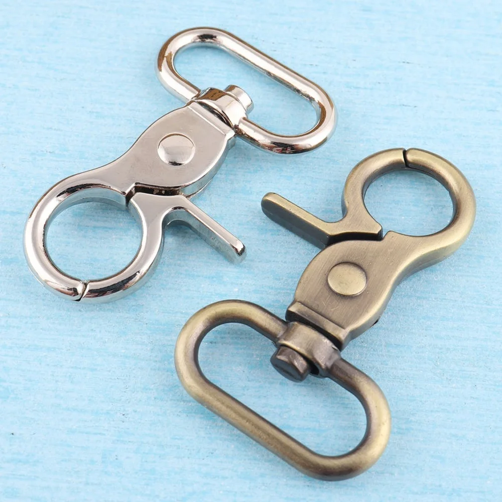 5pcs 25mm Swivel Lobster Leather Bag Handbag Purse Shoulder Strap Belt Clasp Clip Trigger Buckle Key Ring Dog Chain