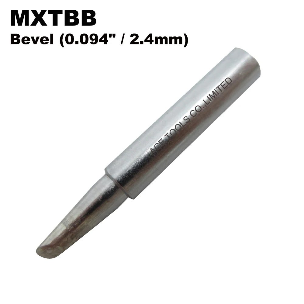 10 PCS MXTBB Soldering Tips Bevel 2.4mm Replacement Fit For WELLER WSD71 WSDT1 WP70 Station Iron Lead Free