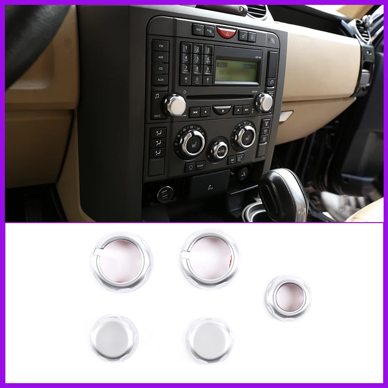 

For Land Rover Discovery 3 2004-2009 ABS Chrome Car Air Conditioner Volume knob Cover Trim Accessories Car Styling