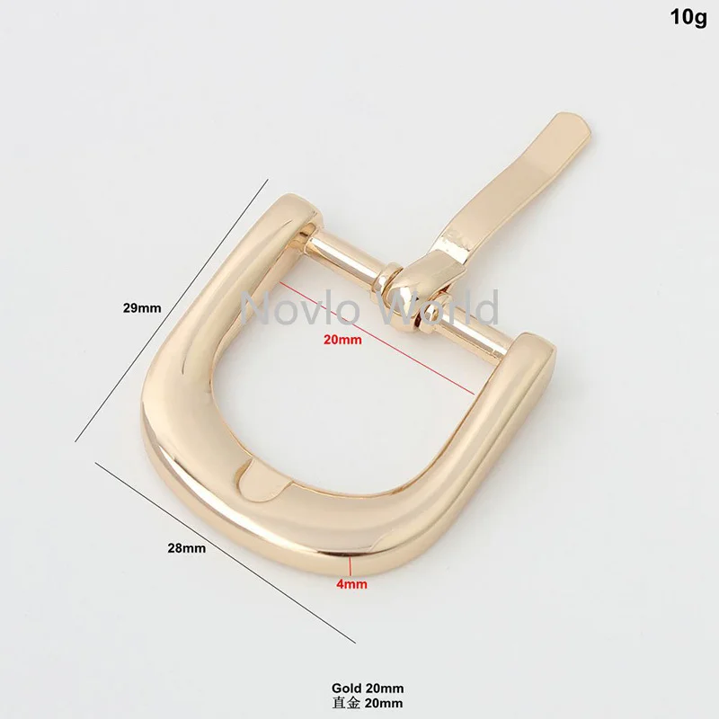 20 pieces 6 colors 5 size 14-16-20-20-25mm half ring shaped alloy brass metal belt buckle for belt