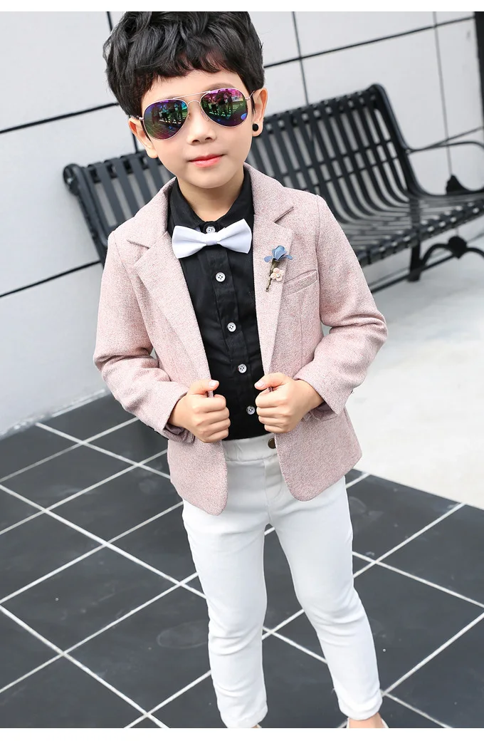 Boys Mariage Jacket+Pants 2Pcs Clothing Set Gentleman Kids Enfant Garcon Costume Formal Wedding Suit Children Performance Dress