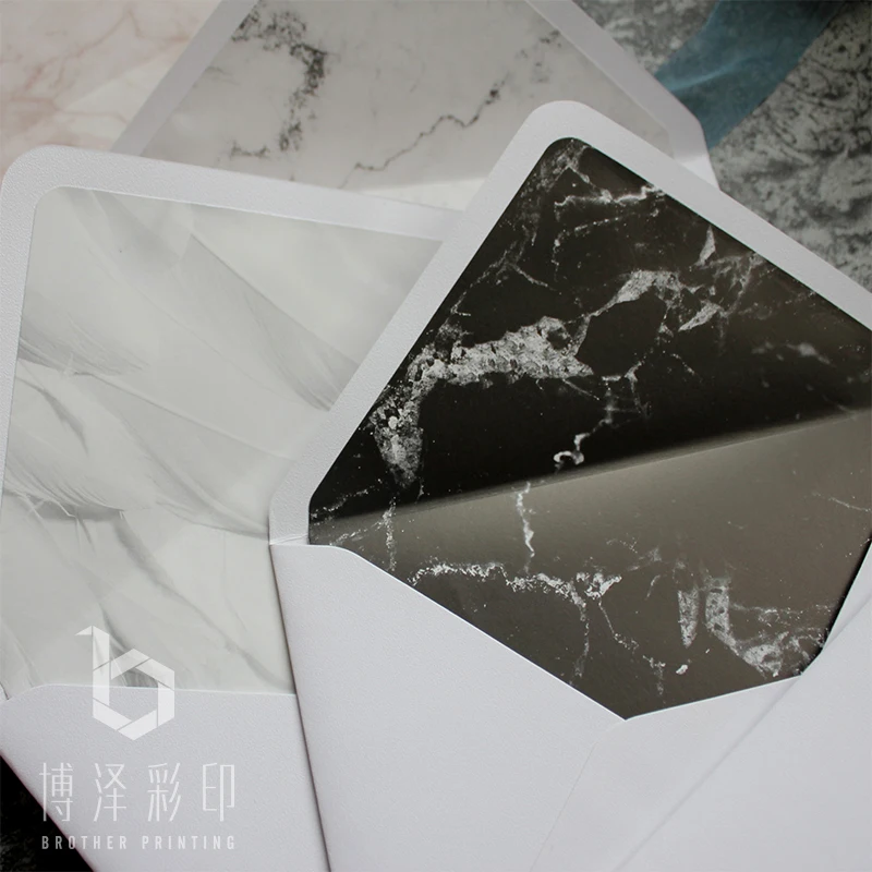 20pcs/pack Marble Texture Envelopes Paper Window Envelopes Wedding Invitation Envelope Gift Envelope
