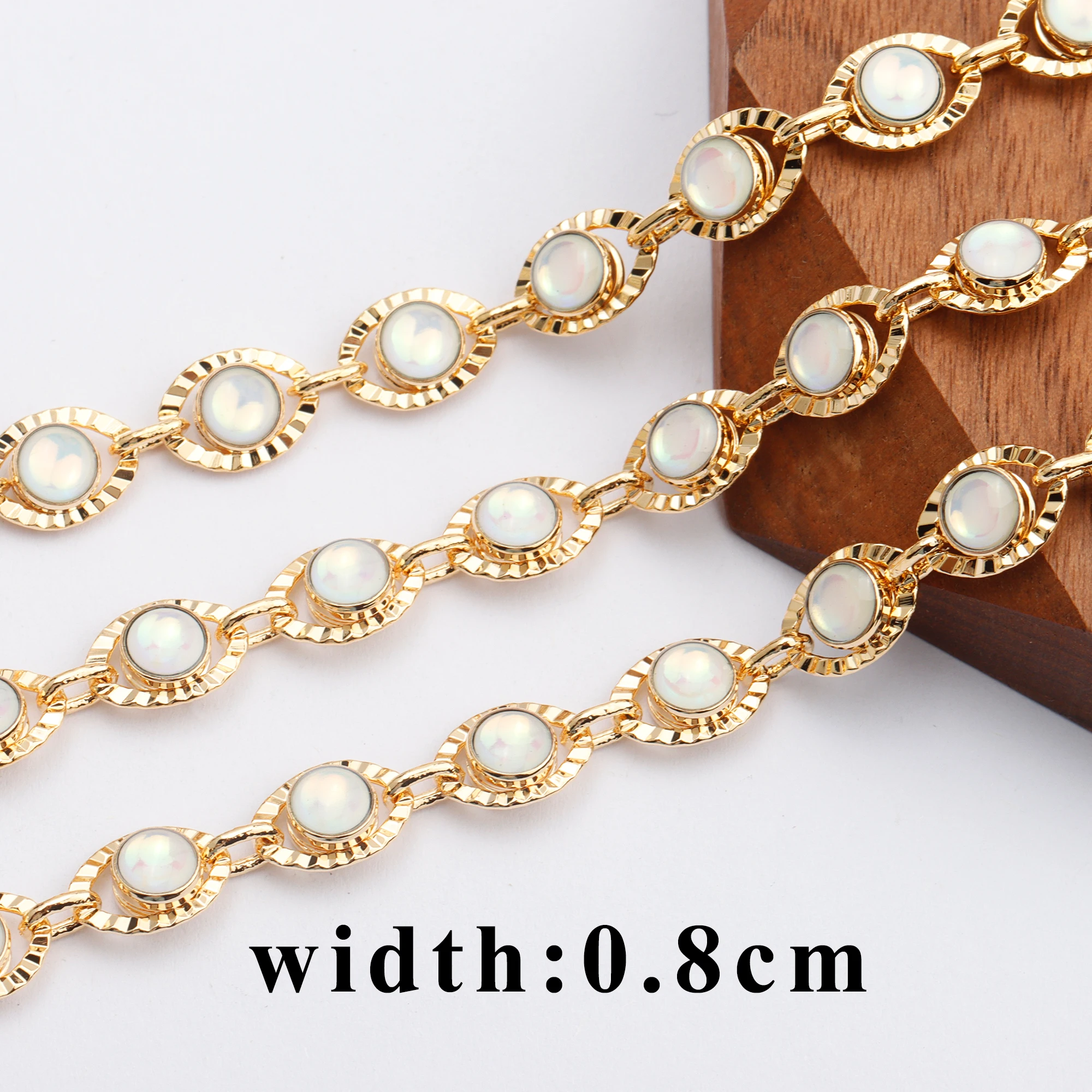 YEGUI C102,jewelry accessories,18k gold plated,0.3 microns,chain,zircon,handmade,jewelry making,diy bracelet necklace,50cm/lot