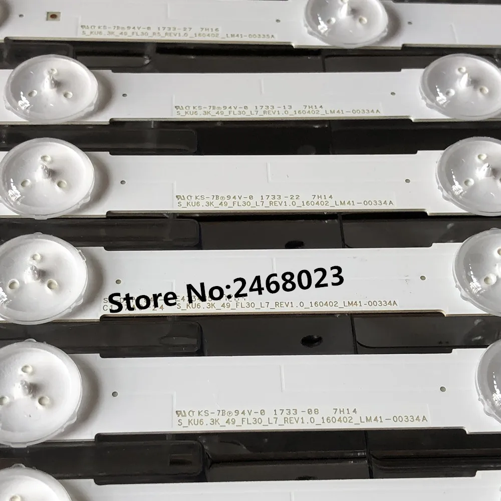 12PCS Tira Retroiluminação LED para UA49KU6388 UA49KUC30S UA49KUC31S UA49MU6100 UA49MU6103 UA49MU6300 UE49JU6000 UE49JU6050 UE49JU6060