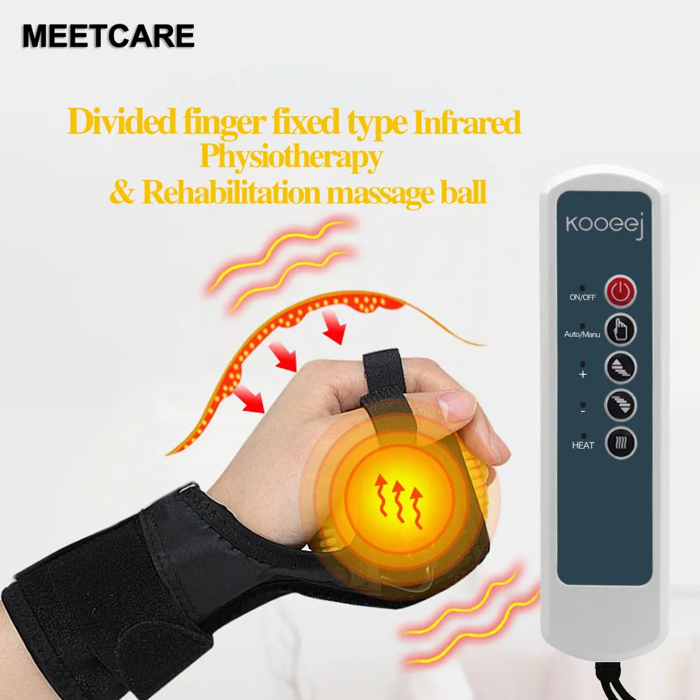 Far Infrared Hot Compress Finger Massager Ball improve finger cramps hand muscle strength and grip strength finger flexibility