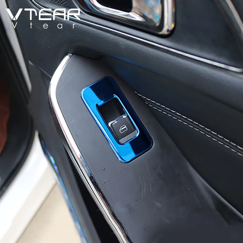 Vtear For Chery Tiggo 4 Car interior door window Switch button Mouldings frame styling trim decoration accessories cover parts