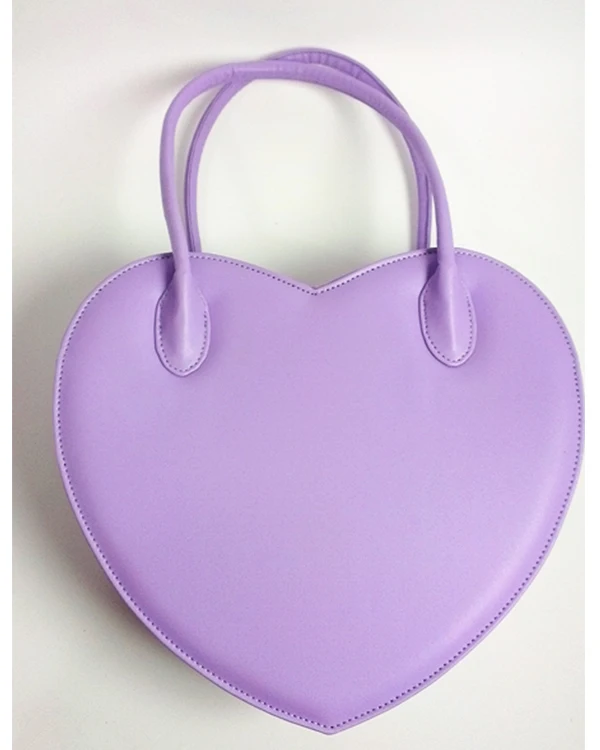 Sweet Heart Shape Purses and Handbags for Women Cute Lolita Tote Bags Fashion Designer Shoulder Bag Cosplay Top Handle Satchel