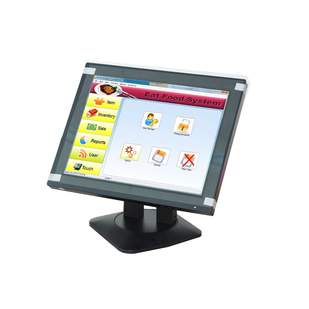 Factory sales 12 inch monitor touch screen monitor for  electronic POS System display monitor ComPOSxb monitor for pos monitor