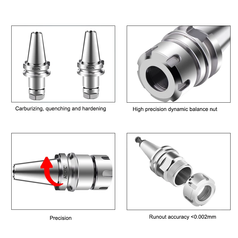 BT30 BT40 Tool Holder ER11 ER16 ER20 ER25 ER30 Collet CNC Machining Center Chuck Bracket Lathe Tool Holder Milling Disc Cutter