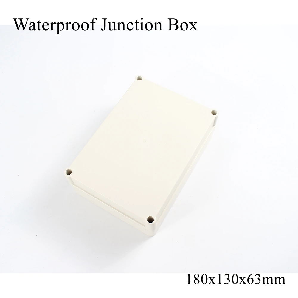 

180x130x63mm Waterproof Plastic Enclosure Box Outdoor Cable Connection Junction Electrical Project Case ABS IP65 180*130*63mm